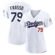 Nick Frasso ＃79 Los Angeles Dodgers Limited Women's Gold White 2026 Collection Stadium Jersey