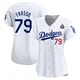 Nick Frasso ＃79 Los Angeles Dodgers Limited Women's White Home 2024 World Series Jersey