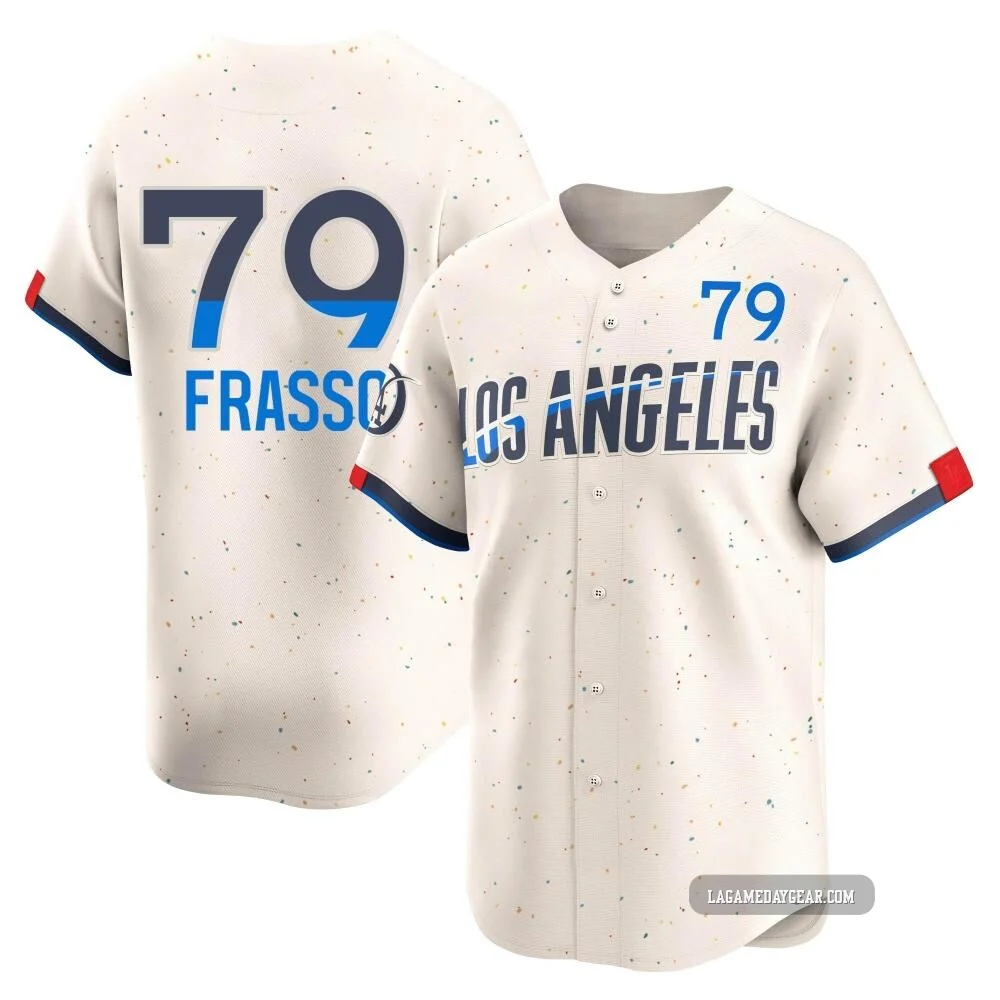 Nick Frasso ＃79 Los Angeles Dodgers Limited Youth Cream 2024 City Connect Jersey