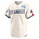 Nick Frasso ＃79 Los Angeles Dodgers Limited Youth Cream 2024 City Connect World Series Champions Jersey
