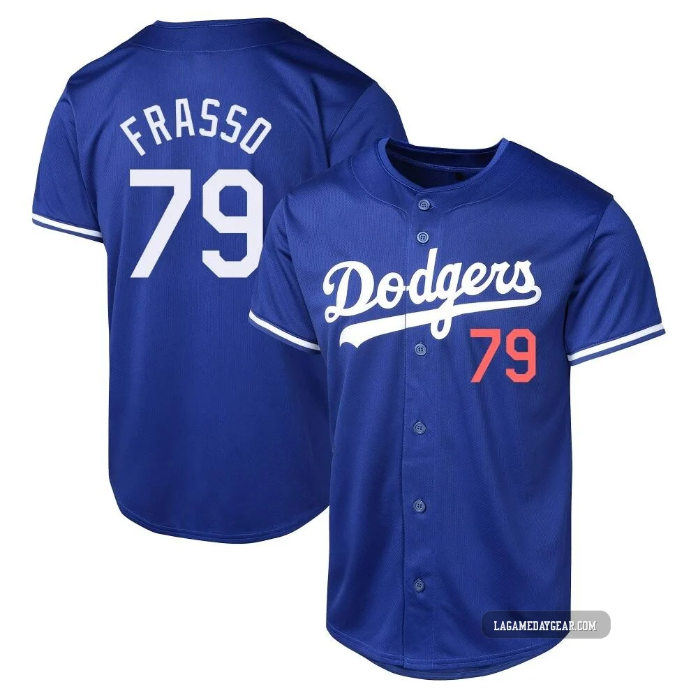 Nick Frasso ＃79 Los Angeles Dodgers Limited Youth Royal Alternate Jersey
