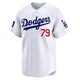 Nick Frasso ＃79 Los Angeles Dodgers Limited Youth White 2024 World Tour Seoul Series Home Jersey