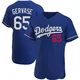 Paul Gervase ＃65 Los Angeles Dodgers Authentic Men's Royal Alternate Jersey