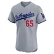 Paul Gervase ＃65 Los Angeles Dodgers Elite Men's Gray Road Jersey
