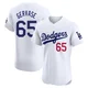 Paul Gervase ＃65 Los Angeles Dodgers Elite Men's White Home Jersey