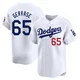 Paul Gervase ＃65 Los Angeles Dodgers Limited Men's White Home Jersey