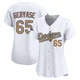 Paul Gervase ＃65 Los Angeles Dodgers Limited Women's Gold White 2025 Collection Jersey