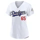 Paul Gervase ＃65 Los Angeles Dodgers Limited Women's Gold White 2026 Collection Stadium Jersey