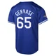 Paul Gervase ＃65 Los Angeles Dodgers Limited Youth Royal Alternate World Series Champions Jersey