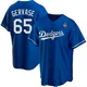 Paul Gervase ＃65 Los Angeles Dodgers Replica Men's Royal Alternate 2024 World Series Jersey