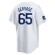 Paul Gervase ＃65 Los Angeles Dodgers Replica Men's White 2024 World Tour Seoul Series Home Jersey