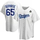 Paul Gervase ＃65 Los Angeles Dodgers Replica Men's White Home 2024 World Series Jersey
