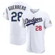 Pedro Guerrero ＃28 Los Angeles Dodgers Authentic Men's Gold White 2026 Collection Jersey