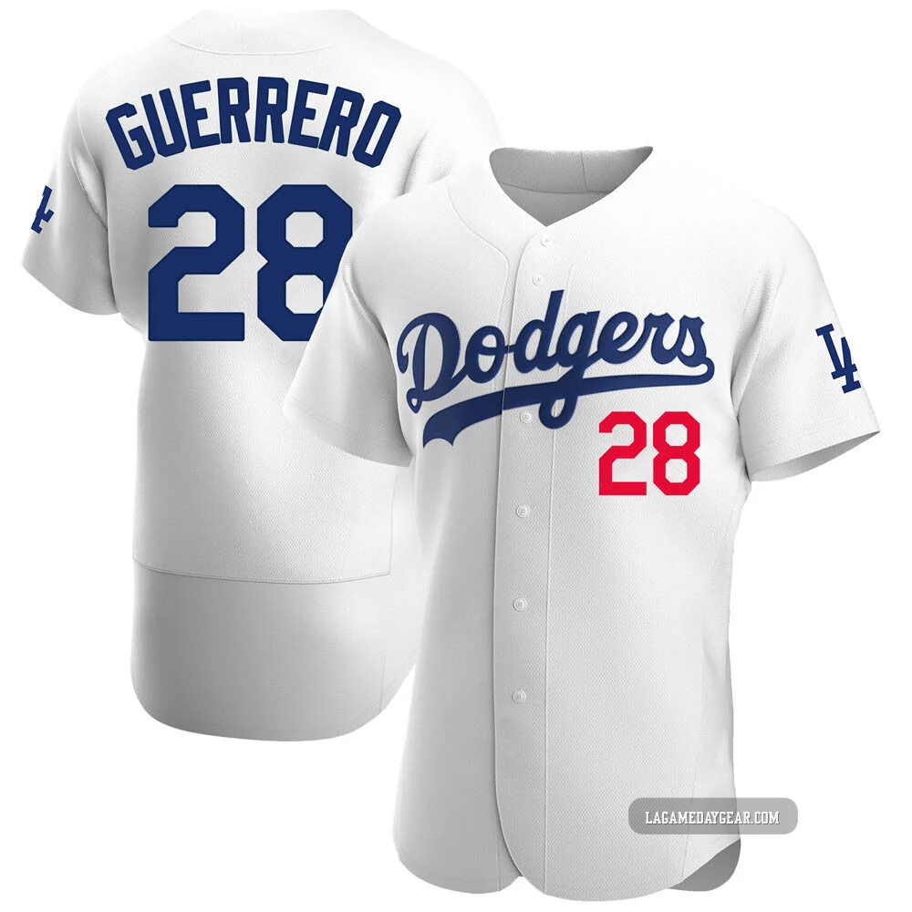 Pedro Guerrero ＃28 Los Angeles Dodgers Authentic Men's White Home Jersey