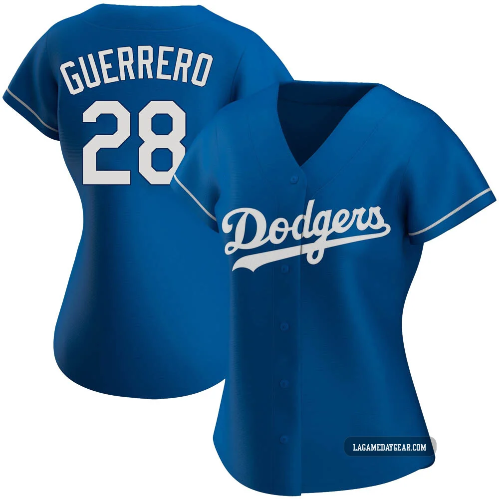 Pedro Guerrero ＃28 Los Angeles Dodgers Authentic Women's Royal Alternate Jersey