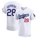 Pedro Guerrero ＃28 Los Angeles Dodgers Elite Men's White Home Jersey