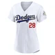 Pedro Guerrero ＃28 Los Angeles Dodgers Limited Women's Gold White 2026 Collection Stadium Jersey