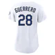 Pedro Guerrero ＃28 Los Angeles Dodgers Limited Women's Gold White 2026 Collection Stadium Jersey