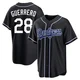 Pedro Guerrero ＃28 Los Angeles Dodgers Replica Men's Black Fashion Out Jersey