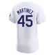 Pedro Martinez ＃45 Los Angeles Dodgers Elite Men's White Home Jersey