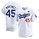 Pedro Martinez ＃45 Los Angeles Dodgers Limited Men's White Home 2025 World Series Jersey