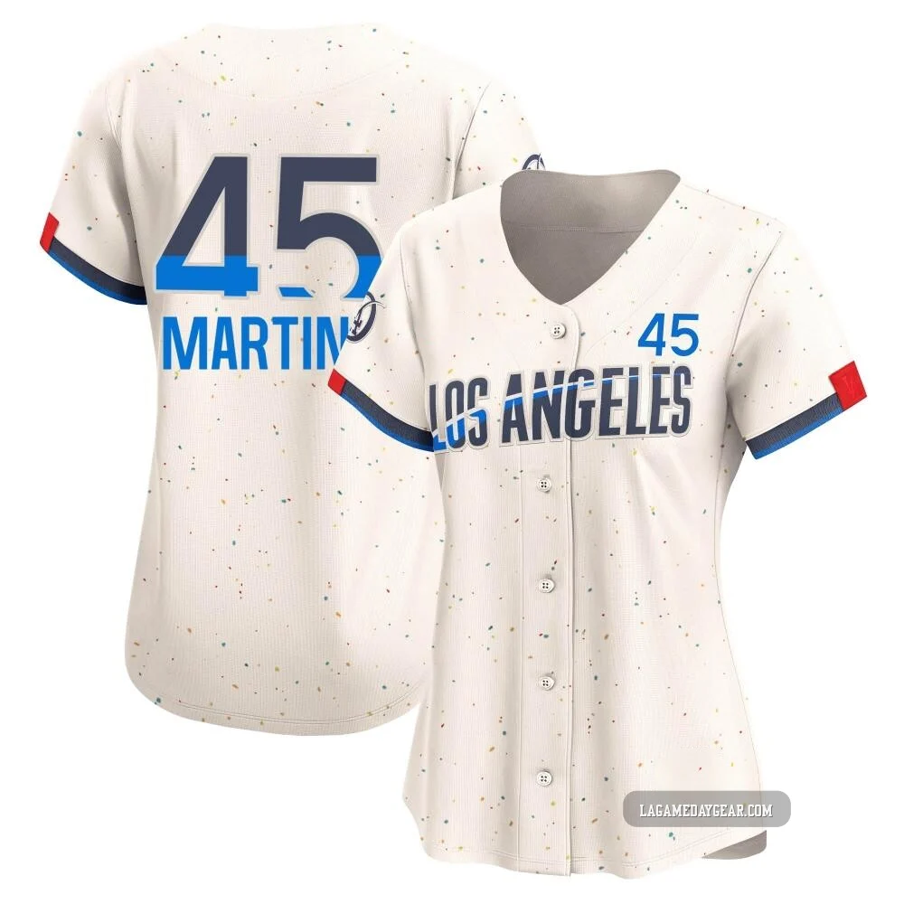 Pedro Martinez ＃45 Los Angeles Dodgers Limited Women's Cream 2024 City Connect Jersey