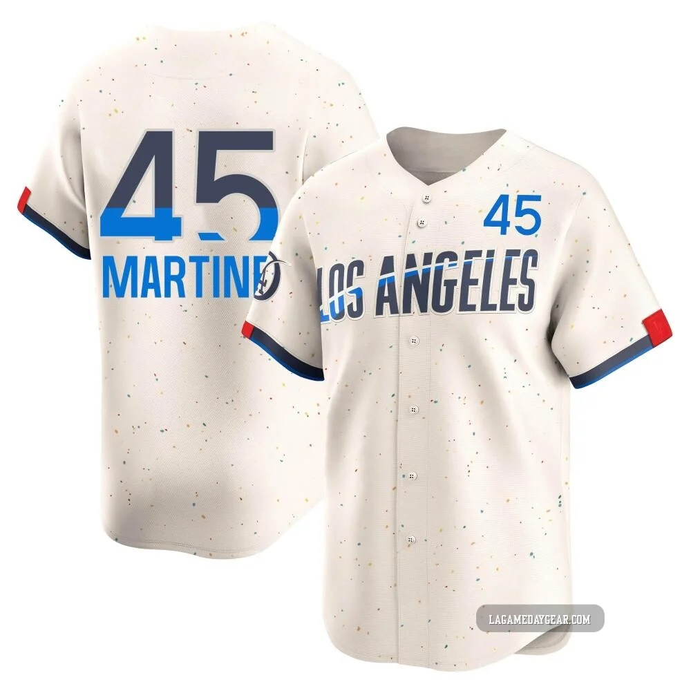 Pedro Martinez ＃45 Los Angeles Dodgers Limited Youth Cream 2024 City Connect Jersey