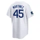 Pedro Martinez ＃45 Los Angeles Dodgers Replica Men's White 2024 World Tour Seoul Series Home Jersey