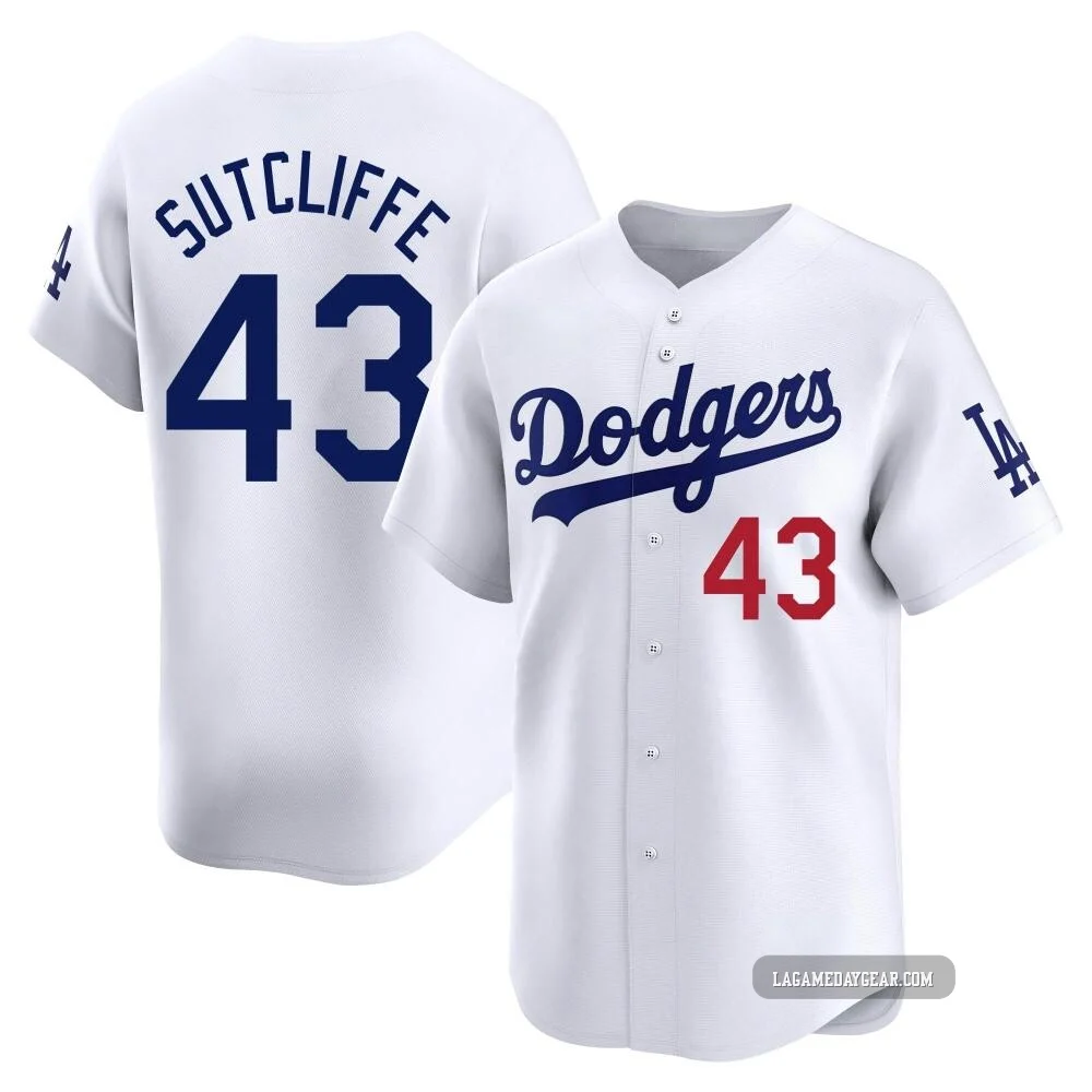 Rick Sutcliffe ＃43 Los Angeles Dodgers Limited Men's White Home Jersey