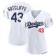 Rick Sutcliffe ＃43 Los Angeles Dodgers Limited Women's Gold White 2026 Collection Stadium Jersey