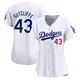 Rick Sutcliffe ＃43 Los Angeles Dodgers Limited Women's White Home Jersey