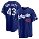 Rick Sutcliffe ＃43 Los Angeles Dodgers Limited Youth Royal Alternate Stadium Jersey