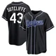 Rick Sutcliffe ＃43 Los Angeles Dodgers Replica Men's Black Fashion Out Jersey