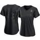 Rick Sutcliffe ＃43 Los Angeles Dodgers Replica Women's Black Pitch Fashion 2024 World Series Jersey