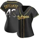 Rick Sutcliffe ＃43 Los Angeles Dodgers Replica Women's Gold Black en Alternate Jersey