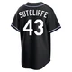 Rick Sutcliffe ＃43 Los Angeles Dodgers Replica Youth Black Fashion Out Jersey