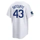 Rick Sutcliffe ＃43 Los Angeles Dodgers Replica Youth White 2024 World Tour Seoul Series Home Jersey
