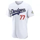 River Ryan ＃77 Los Angeles Dodgers Authentic Men's Gold White 2026 Collection Jersey