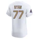 River Ryan ＃77 Los Angeles Dodgers Elite Men's Gold White 2025 Collection Jersey