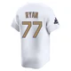 River Ryan ＃77 Los Angeles Dodgers Limited Men's Gold White 2025 Collection Jersey