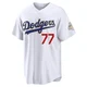 River Ryan ＃77 Los Angeles Dodgers Limited Men's Gold White 2026 Collection Stadium Jersey
