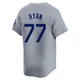 River Ryan ＃77 Los Angeles Dodgers Limited Men's Gray Away Jersey