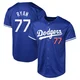 River Ryan ＃77 Los Angeles Dodgers Limited Men's Royal Alternate Jersey