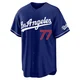River Ryan ＃77 Los Angeles Dodgers Limited Men's Royal Alternate Stadium Jersey