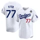River Ryan ＃77 Los Angeles Dodgers Limited Men's White Home 2024 World Series Jersey