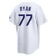 River Ryan ＃77 Los Angeles Dodgers Limited Men's White Home Stadium Jersey