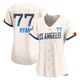 River Ryan ＃77 Los Angeles Dodgers Limited Women's Cream 2024 City Connect Jersey