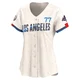 River Ryan ＃77 Los Angeles Dodgers Limited Women's Cream 2024 City Connect World Series Champions Jersey