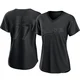 River Ryan ＃77 Los Angeles Dodgers Replica Women's Black Pitch Fashion Jersey