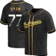 River Ryan ＃77 Los Angeles Dodgers Replica Youth Gold Black en Alternate Jersey